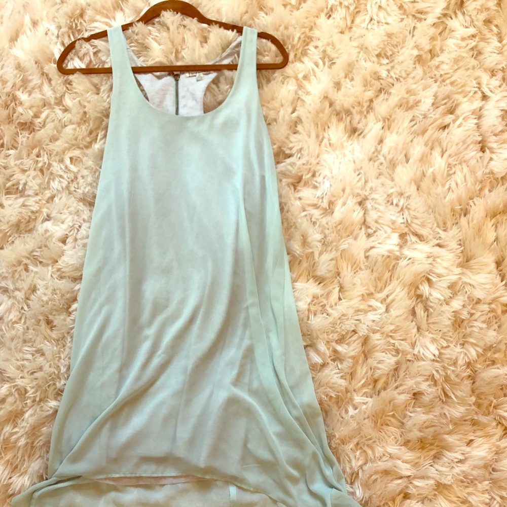 Urban Outfitters Aqua racerback asymmetrical dress